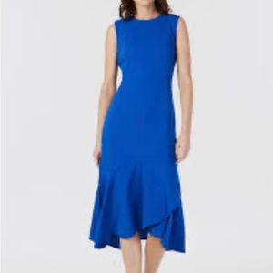 Sleeveless High-Low Wrap-Hem Dress